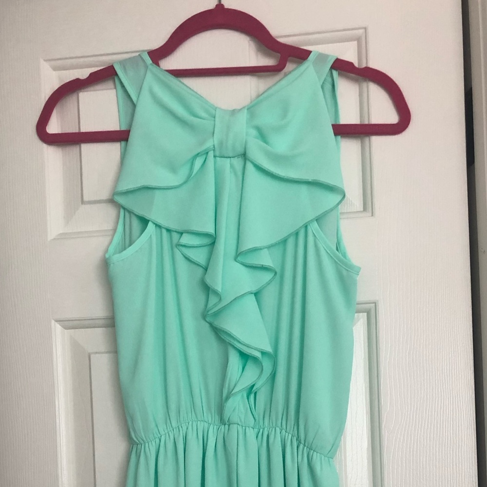 Mint Blue Bow Dress